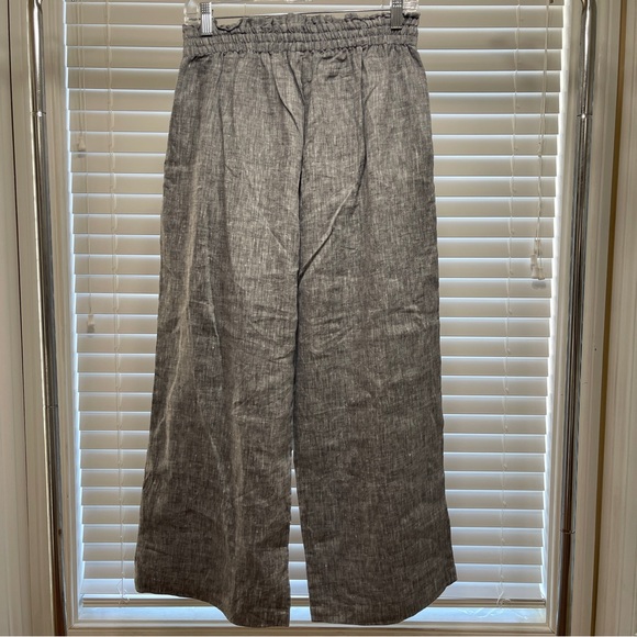 APNY Gray Linen Pants with Bow Detail - Picture 3 of 7